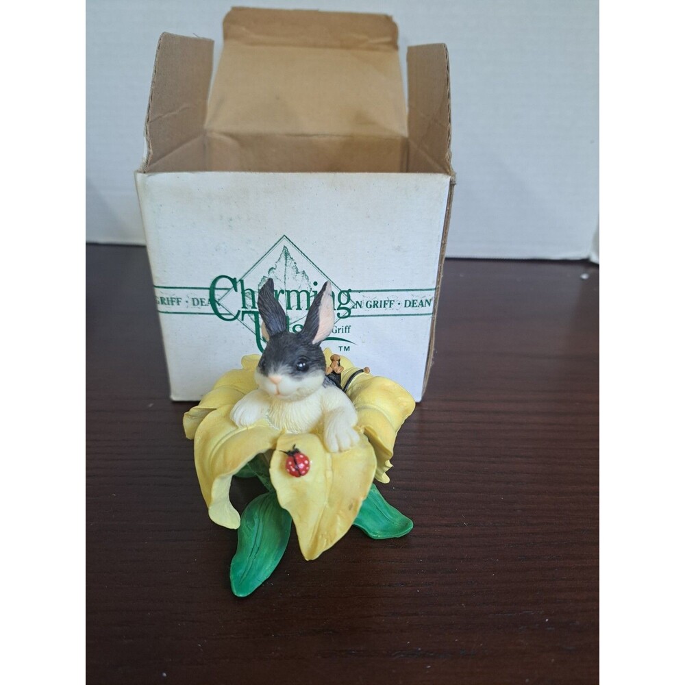 Charming Tails Binkey In A Lily Figurine